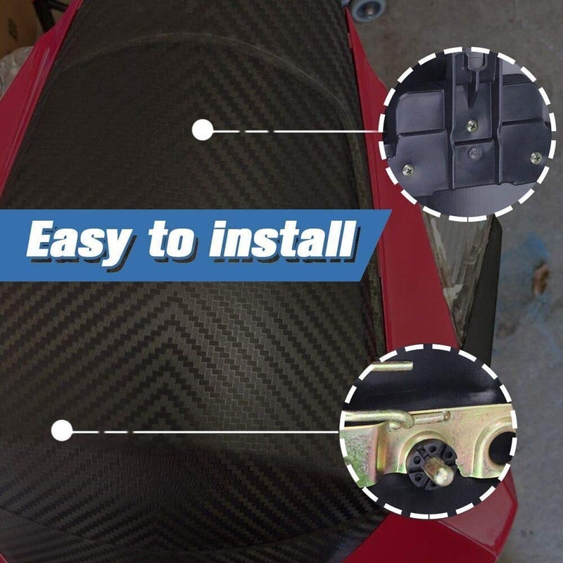 FATExpress Motorcycle Carbon Pattern Rear Passenger Pillion Solo Fairing Tail Cover Rear Seat Cowl for Su.zuki GSXR600 GSXR750 GSXR GSX-R 600 750 2011-2015 2016 2017 2018 2019 2020 2021 2022 2023 (Matte Black) - Image 2